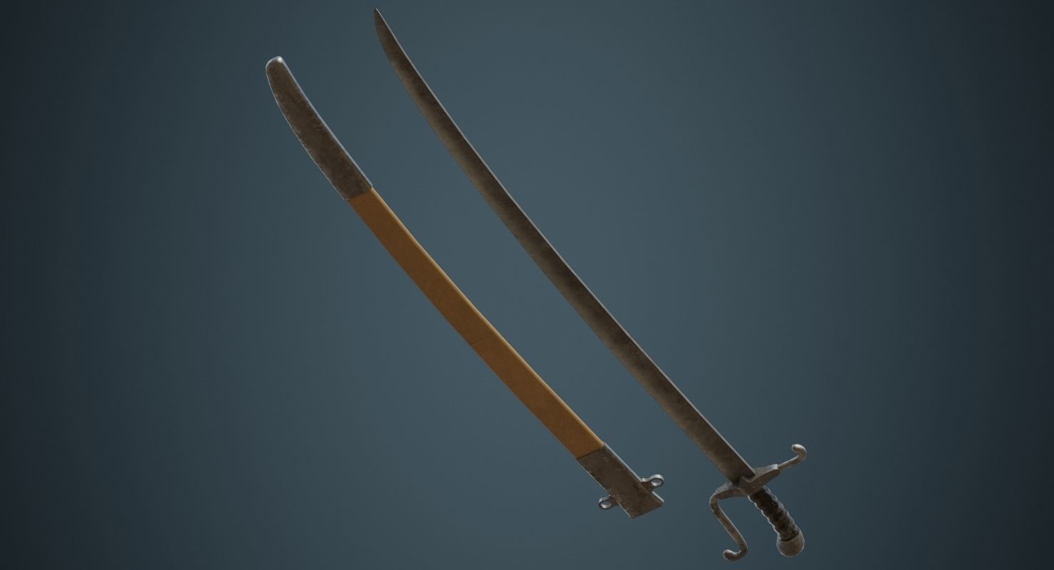 Sabre 1B Low-poly 3D model_4