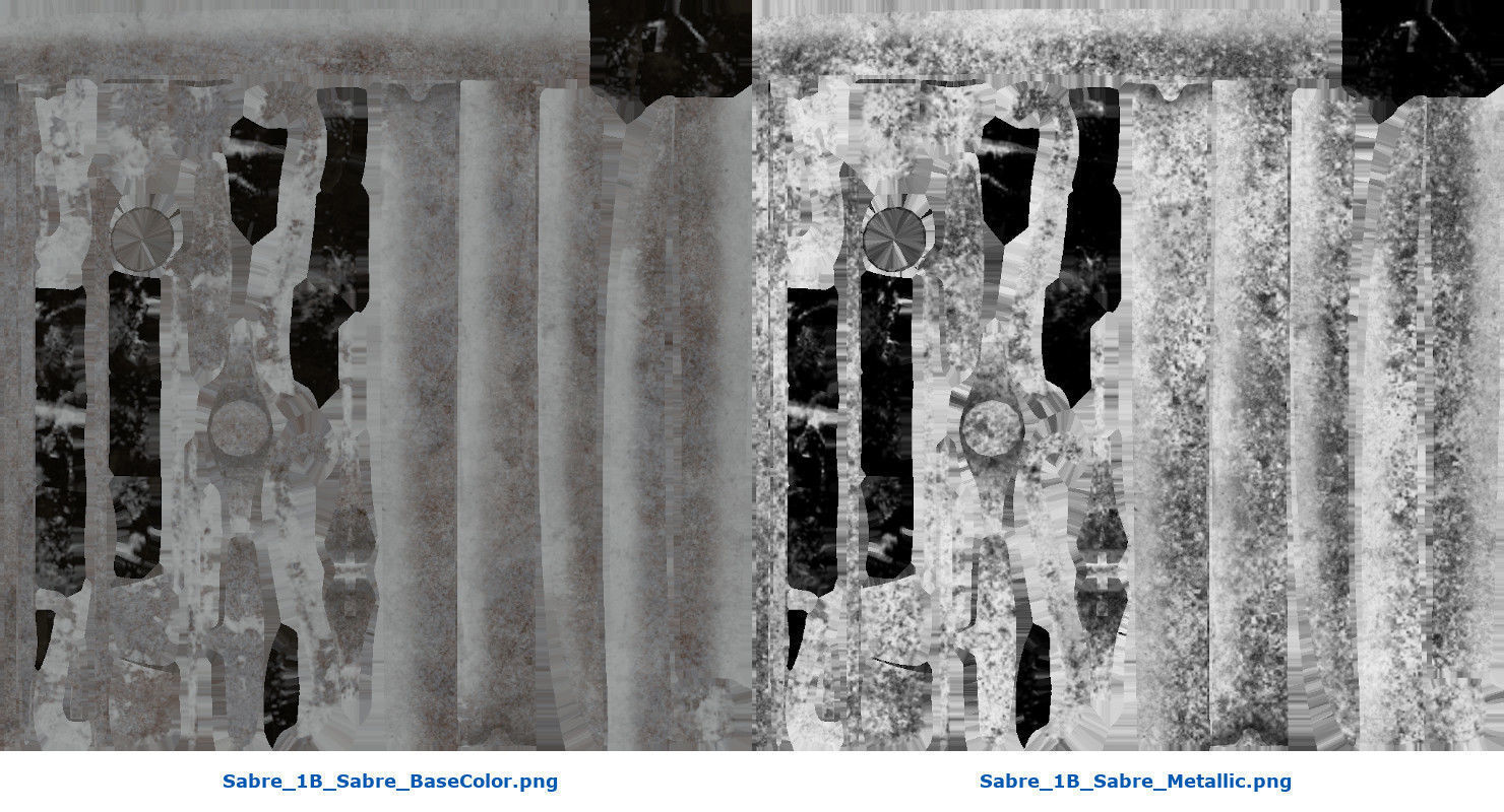 Sabre 1B Low-poly 3D model_8