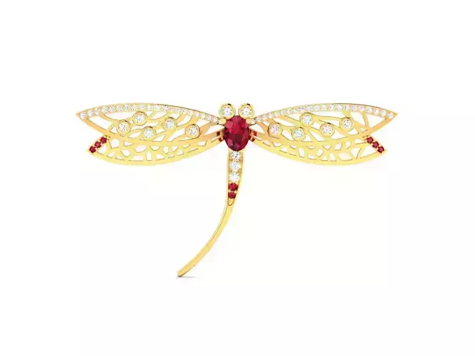 Women Butterfly Pendant 3dm render detail 3D print model