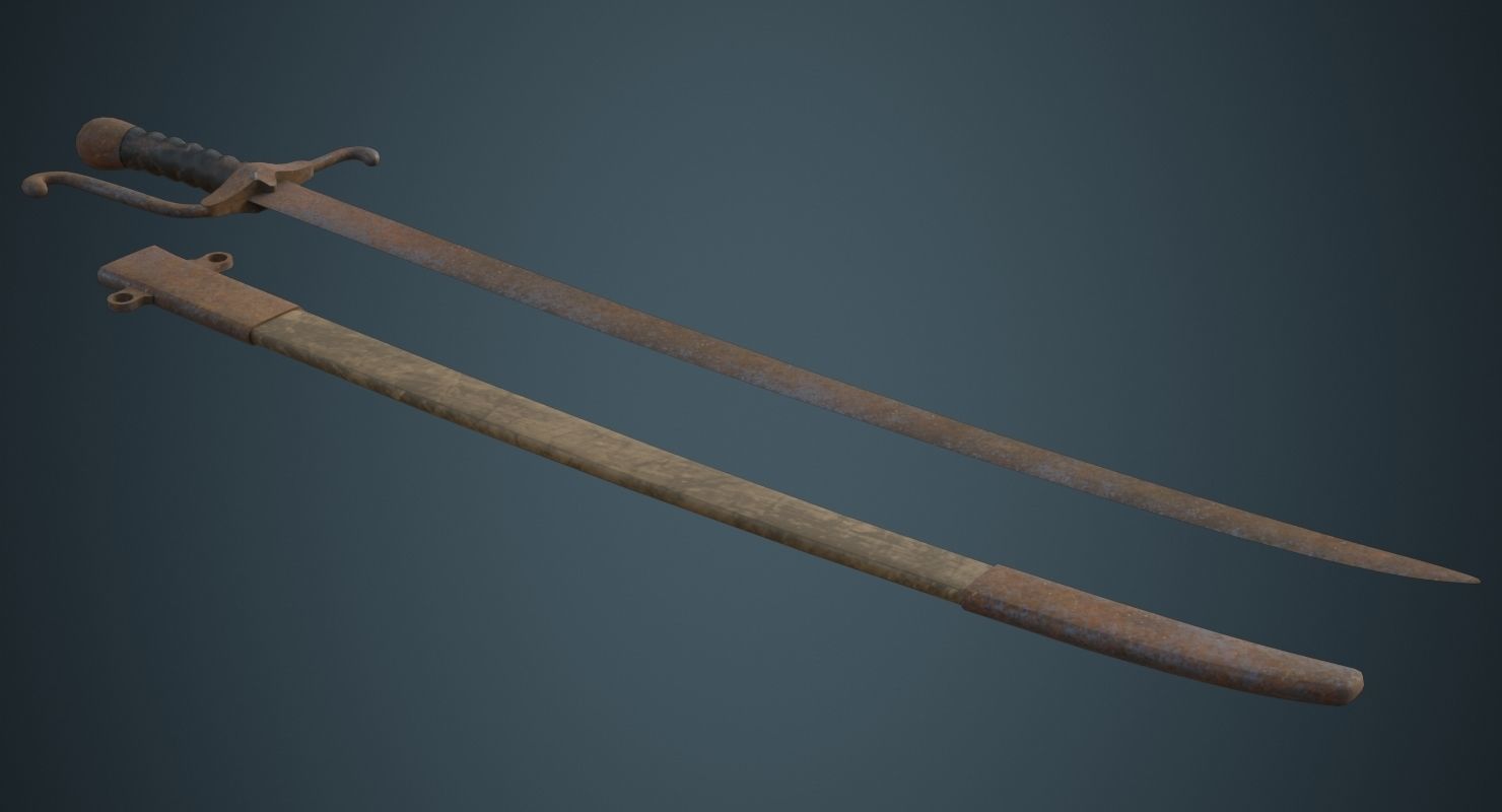 Sabre 1C Low-poly 3D model_1