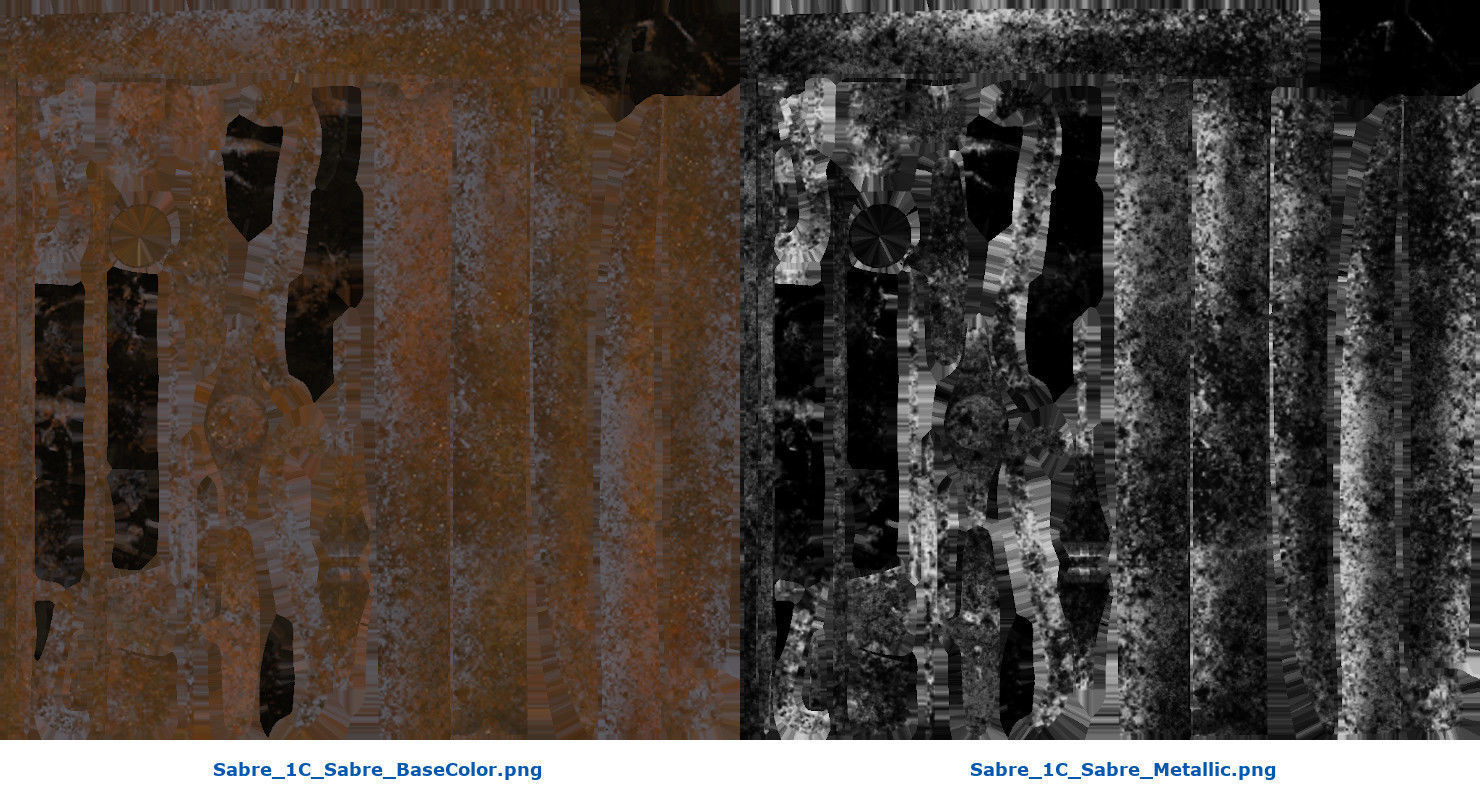 Sabre 1C Low-poly 3D model_8