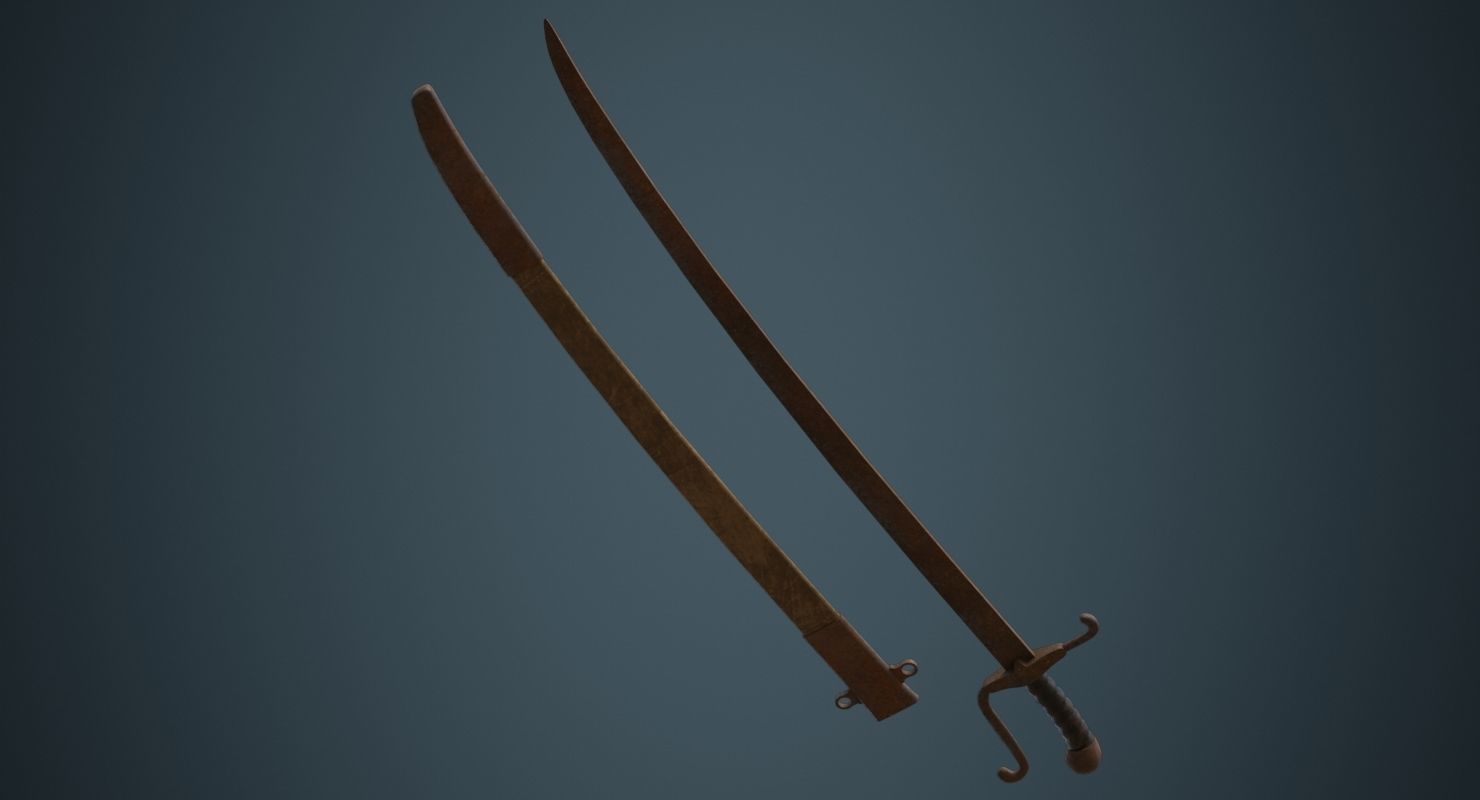 Sabre 1C Low-poly 3D model_4