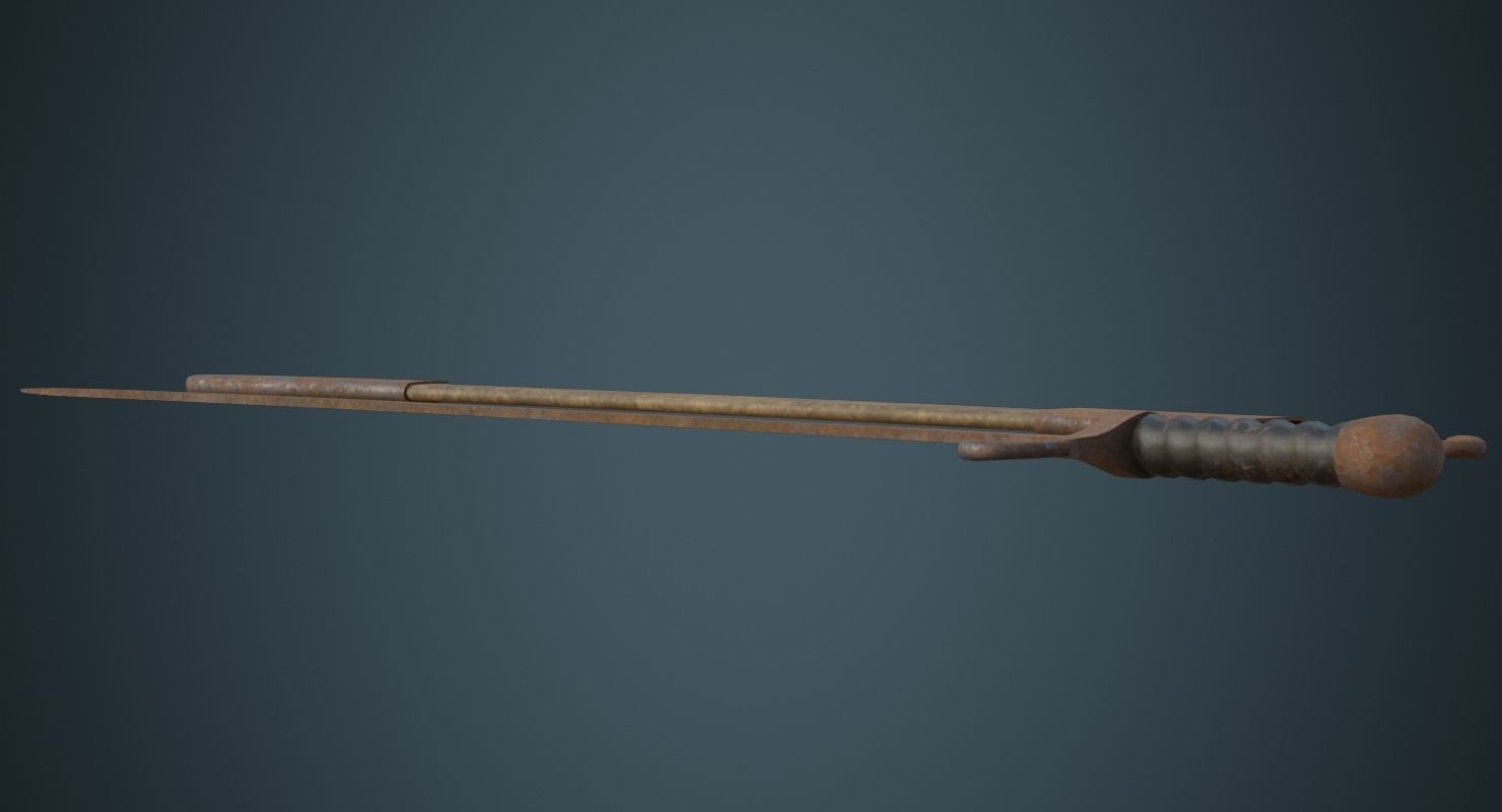 Sabre 1C Low-poly 3D model_3