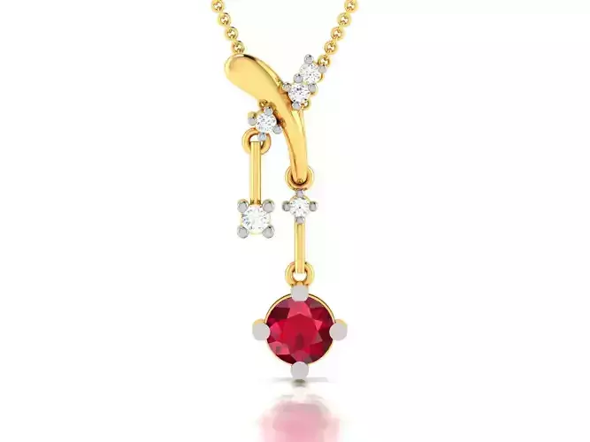 Women pendant 3dm render detail