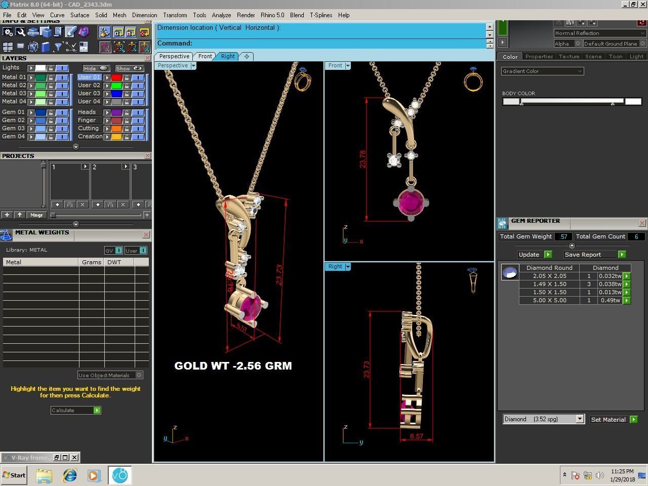 Women pendant 3dm render detail 3D print model_1
