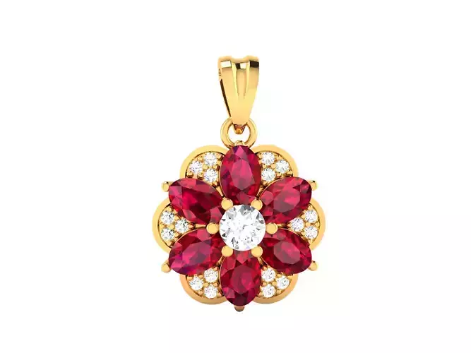 Women pendant 3dm render detail