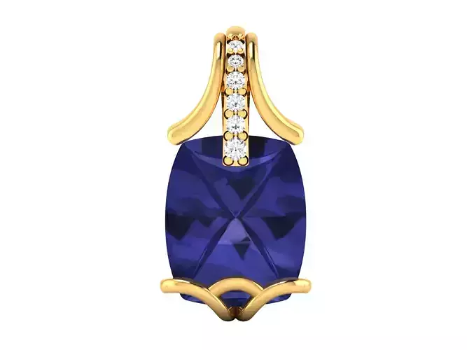 Women pendant 3dm render detail