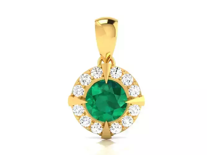 Women pendant 3dm render detail