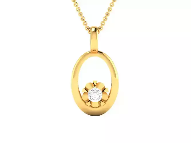 Women pendant 3dm render detail