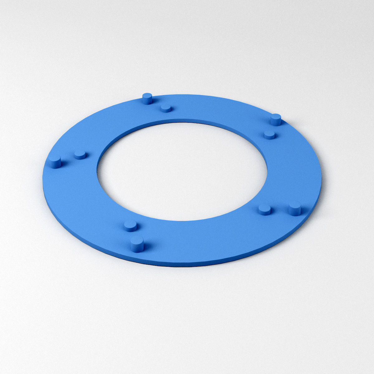 Mechanical Blade Iris Diaphragm Aperture Free low-poly 3D model_6