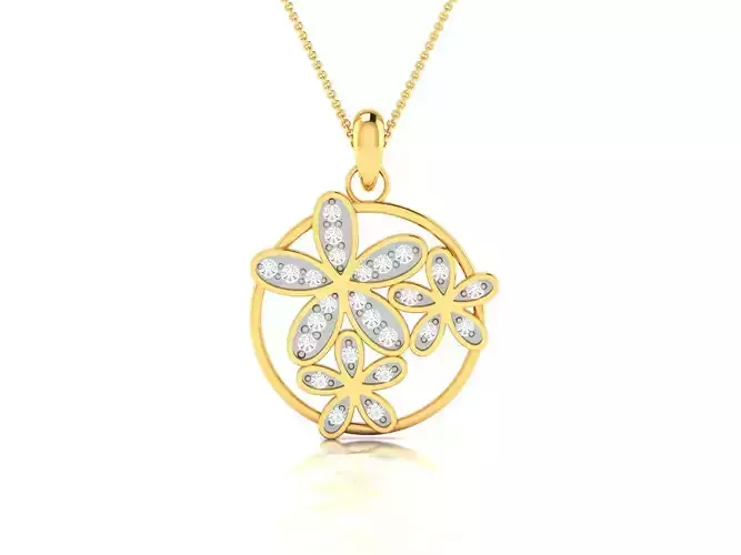 Women pendant 3dm render detail