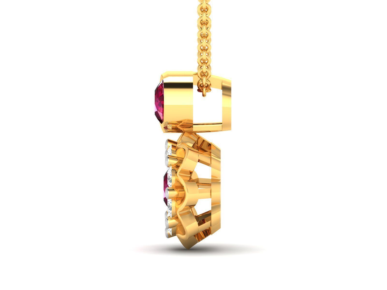 Women pendant 3dm render detail 3D print model_5