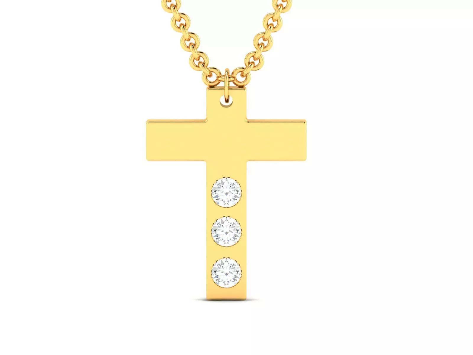 Holy cross pendant 3dm render detail 3D print model
