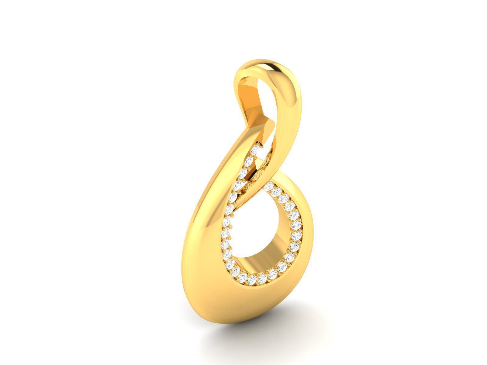 Women pendant 3dm render detail 3D print model_9