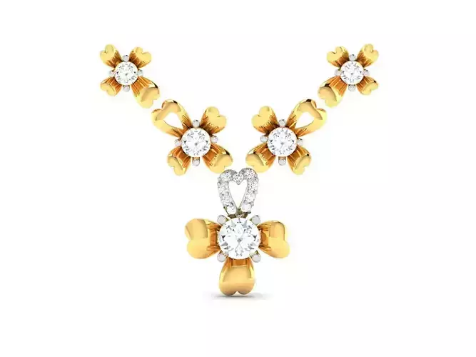 Women pendant 3dm render detail