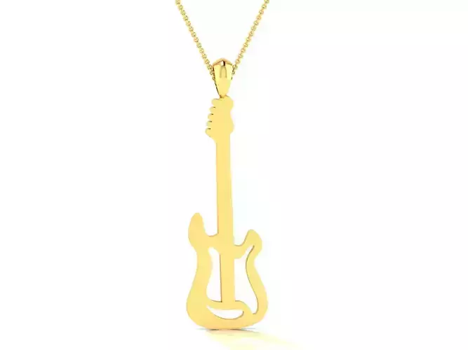 Violin pendant 3dm render detail 3D print model