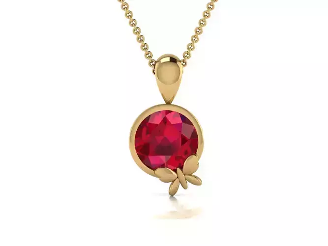 Women butterfly pendant 3dm render detail 3D print model