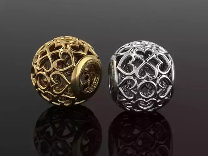 Bead charm 3D print model
