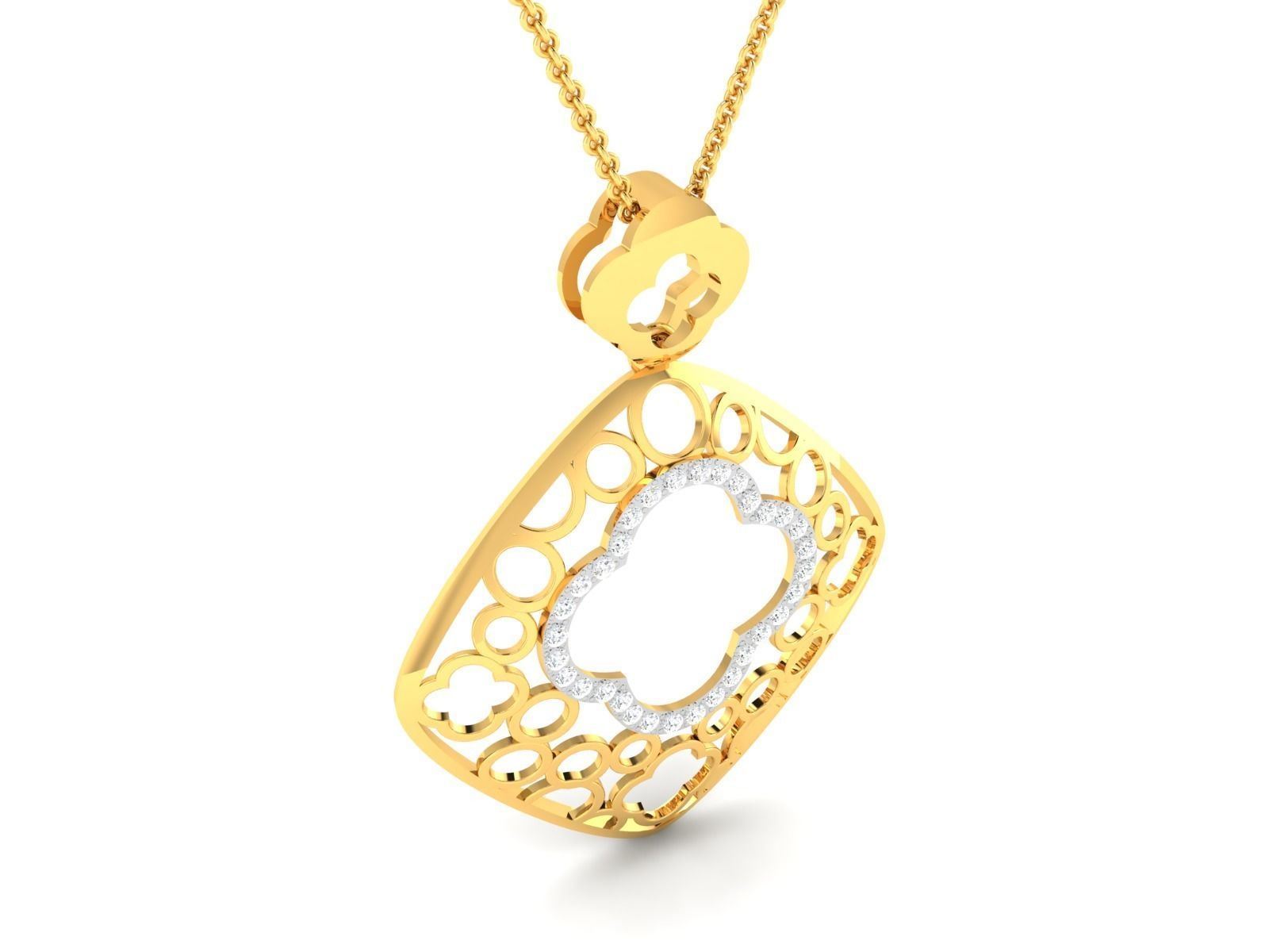 Women pendant 3dm render detail 3D print model_3