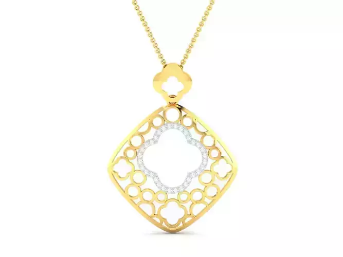 Women pendant 3dm render detail