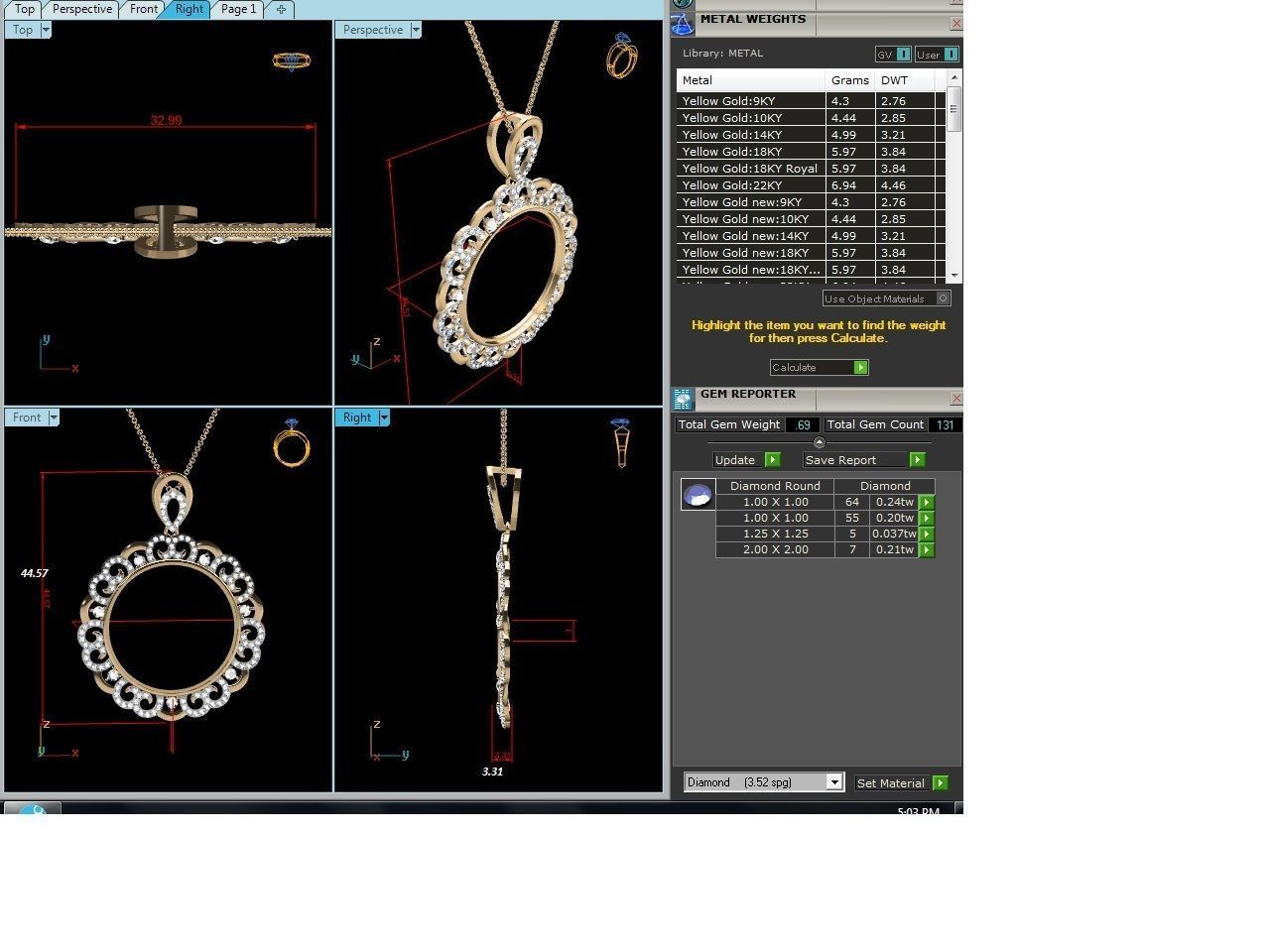 Women pendant 3dm render detail 3D print model_1