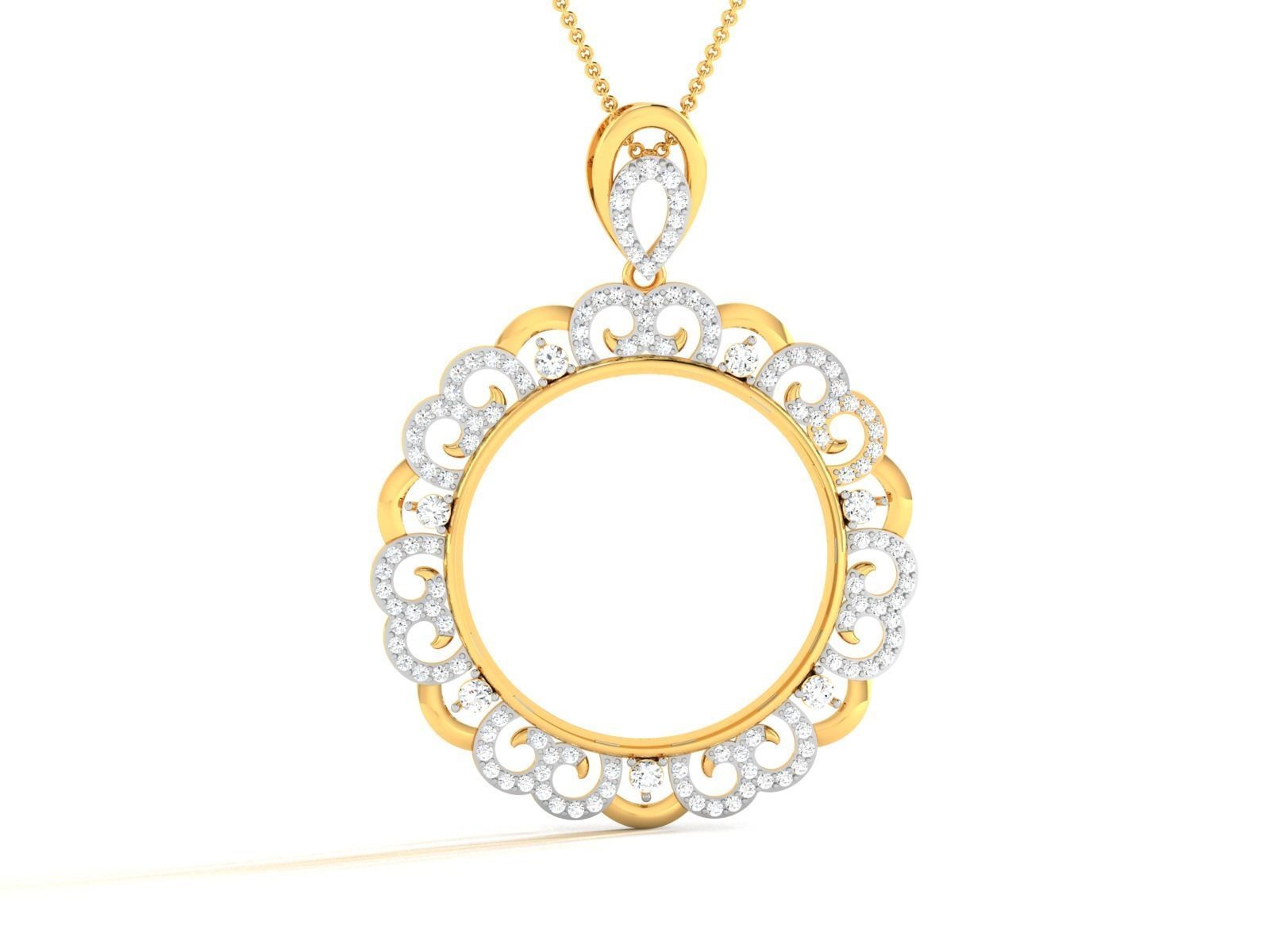 Women pendant 3dm render detail 3D print model_4