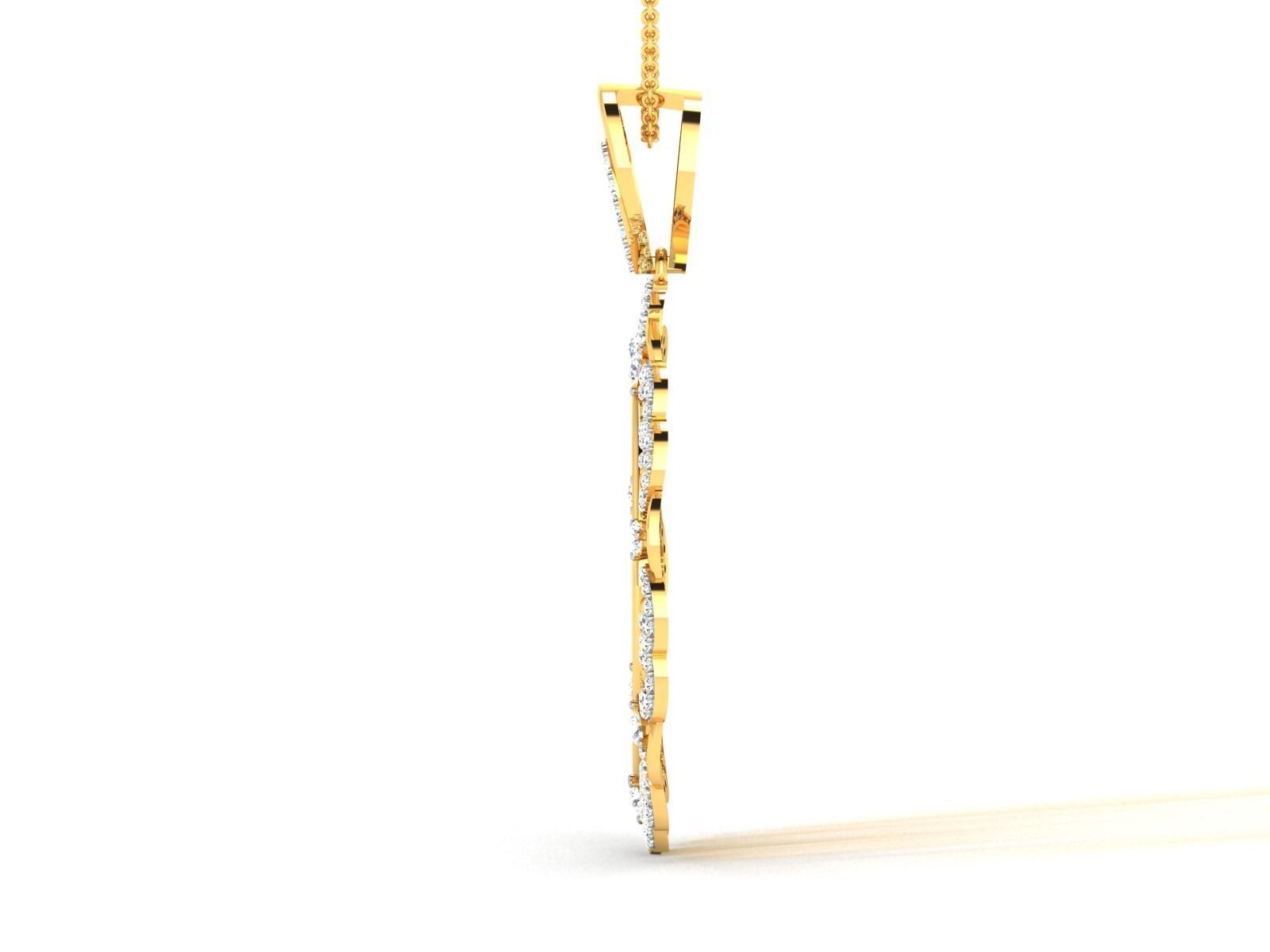 Women pendant 3dm render detail 3D print model_6