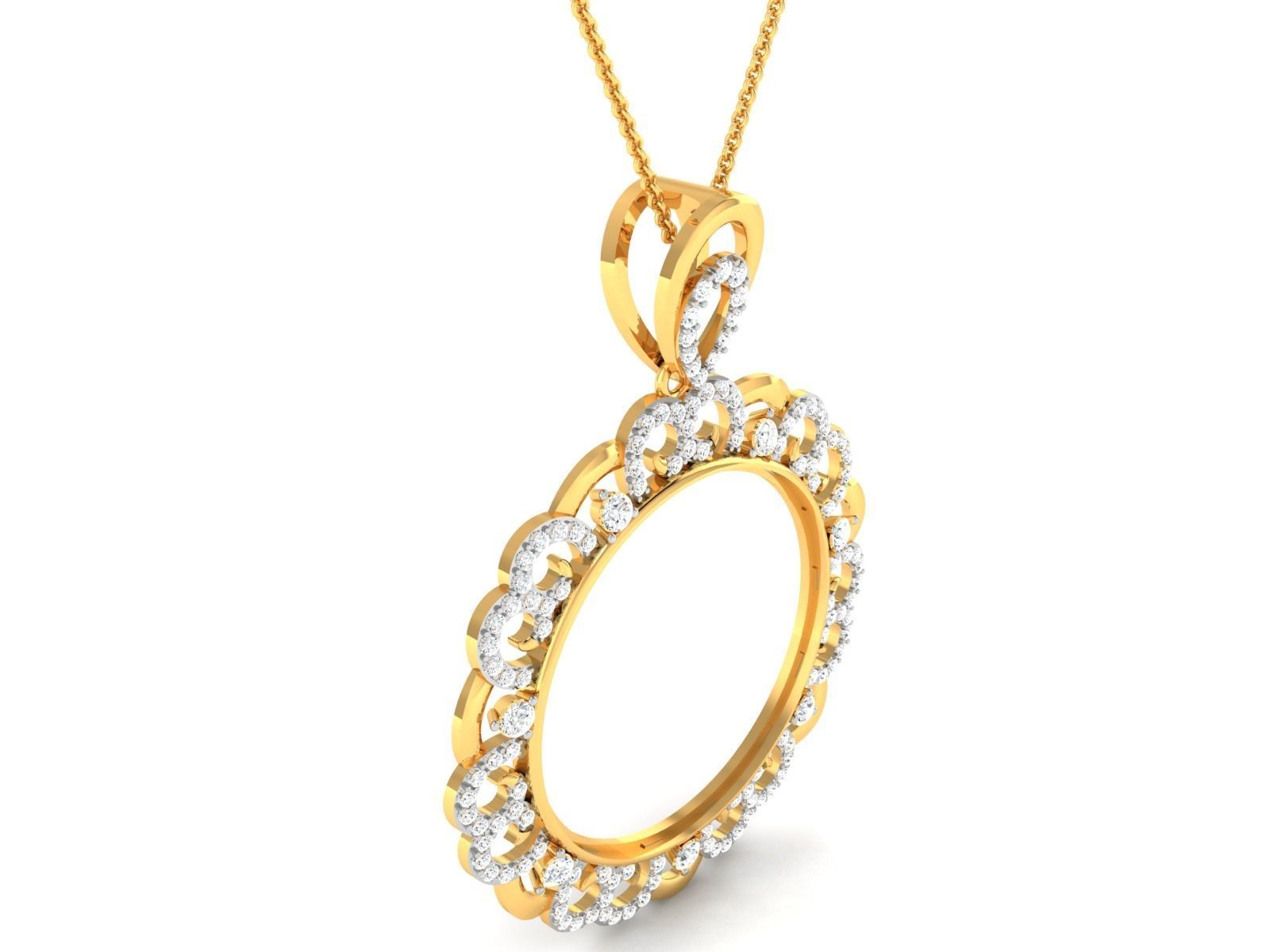 Women pendant 3dm render detail 3D print model_3