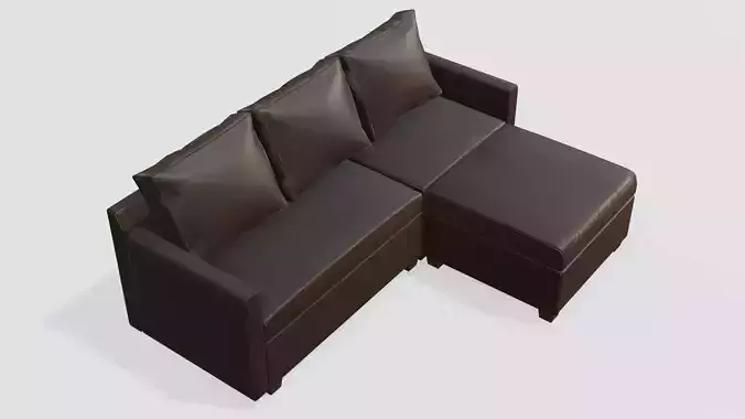 Three Seater Sofa Brown