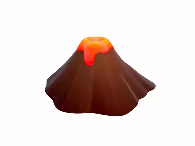 Volcano skirt 3D model