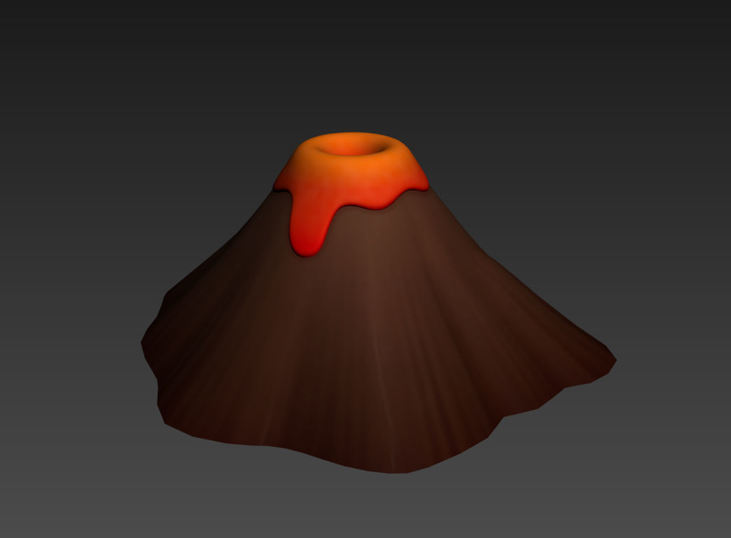 Volcano skirt 3D model | CGTrader