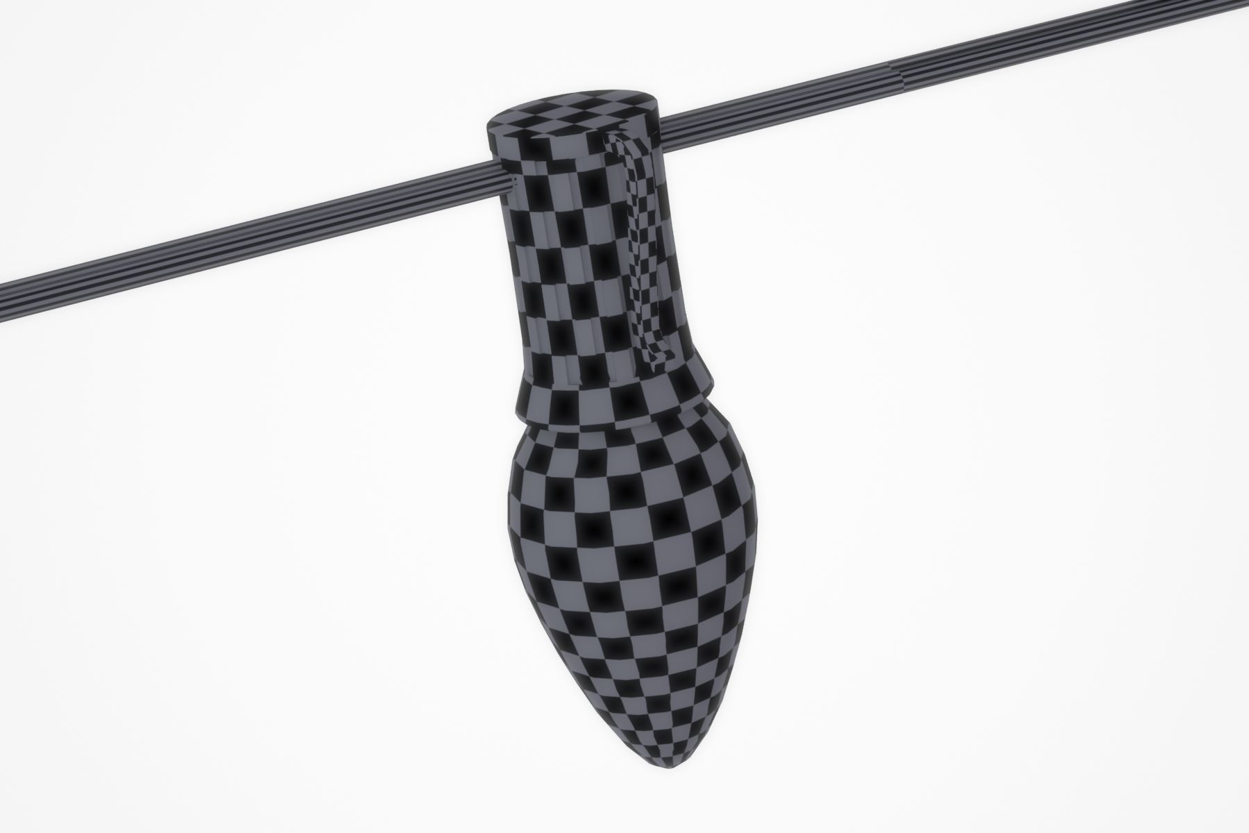 String Christmas Lights V6 Low-poly 3D model_12