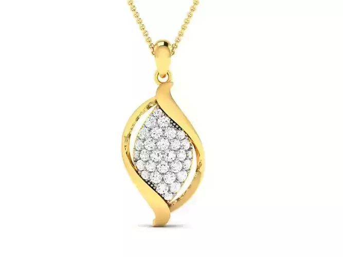 Women pendant 3dm render detail