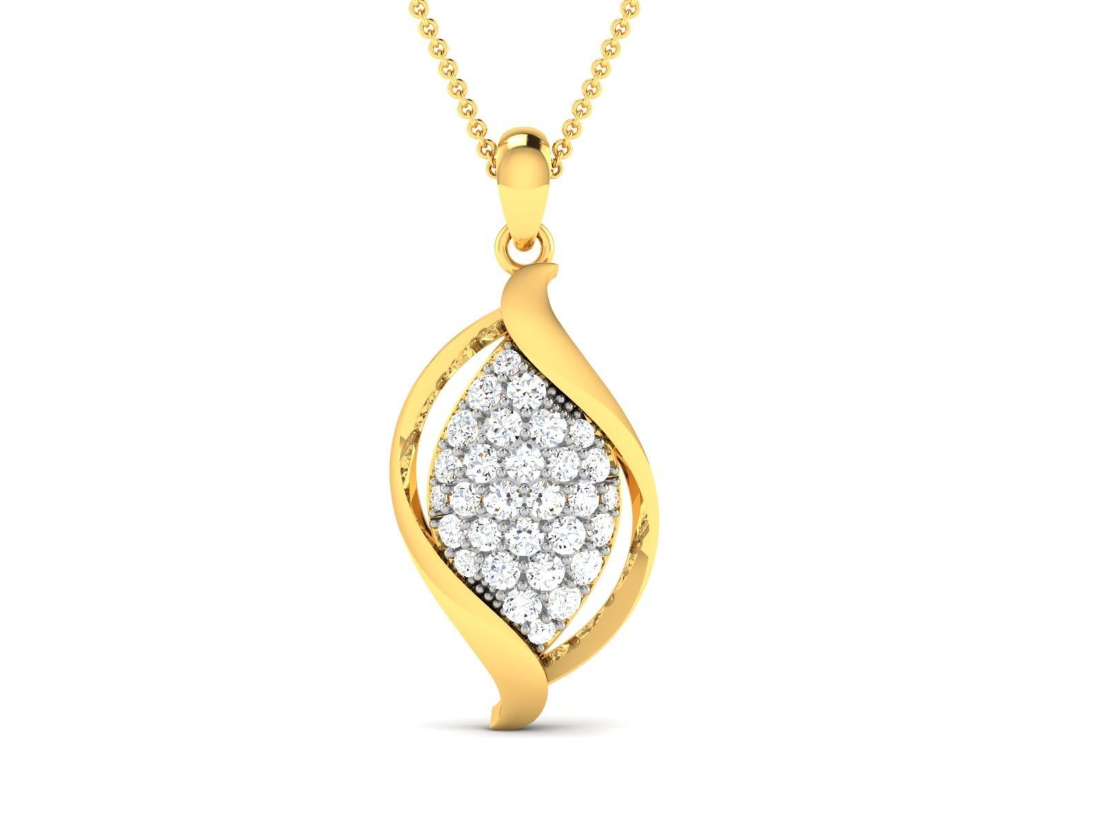 Women pendant 3dm render detail 3D print model_3