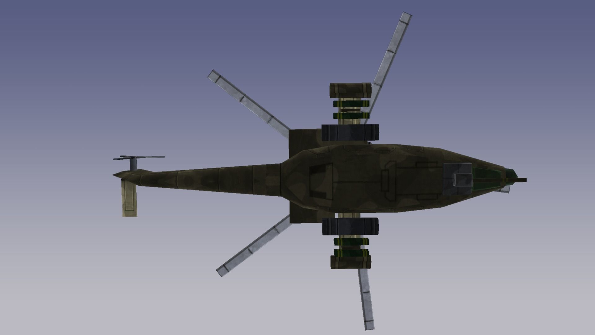 Mil Mi-28 Havoc Low-poly 3D model_8