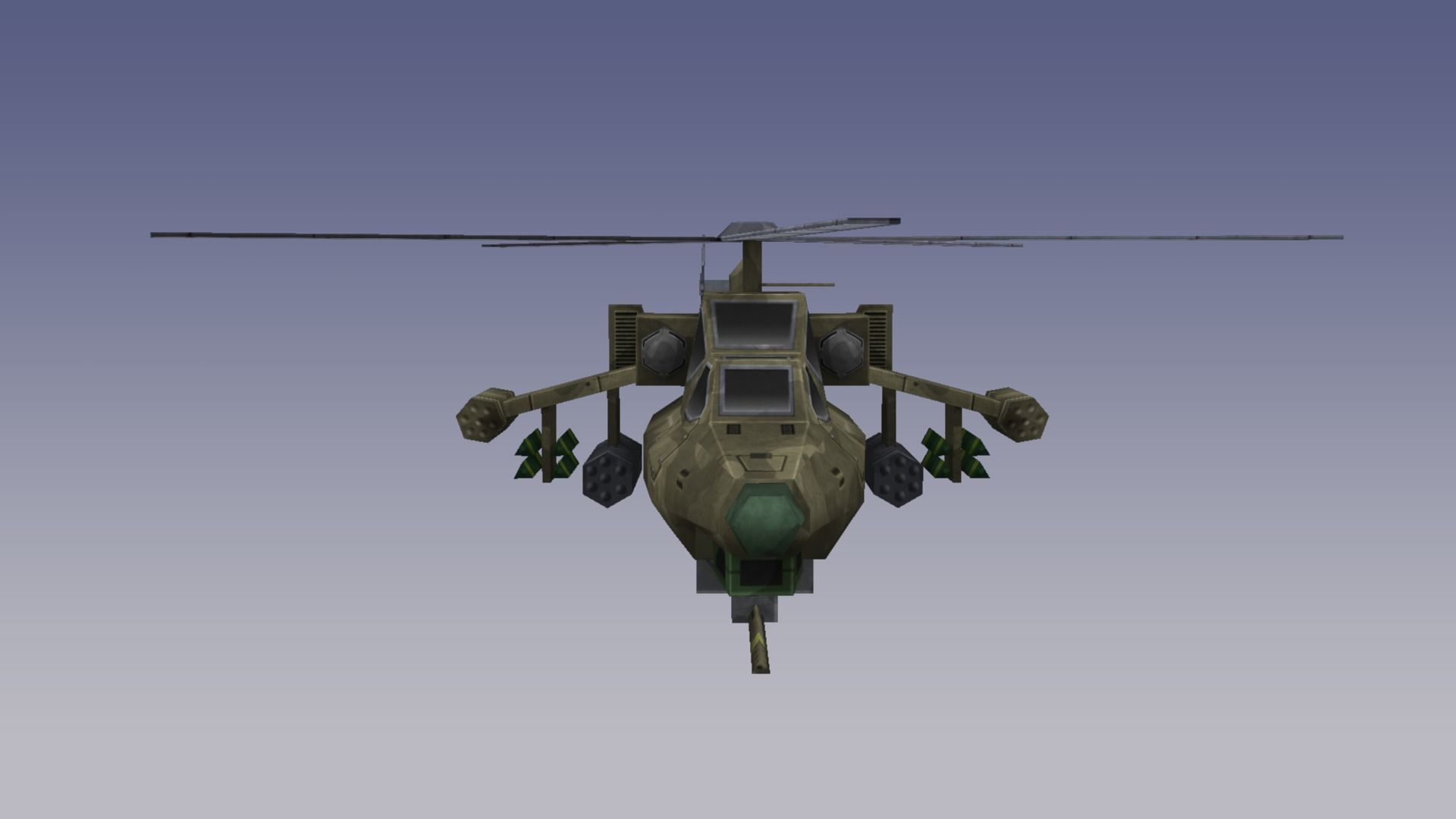 Mil Mi-28 Havoc Low-poly 3D model_6