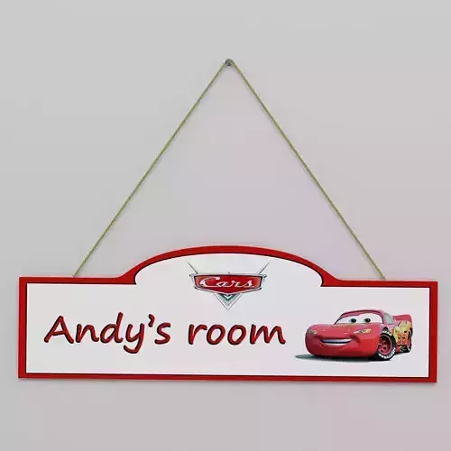 Childrens room sign 3D model