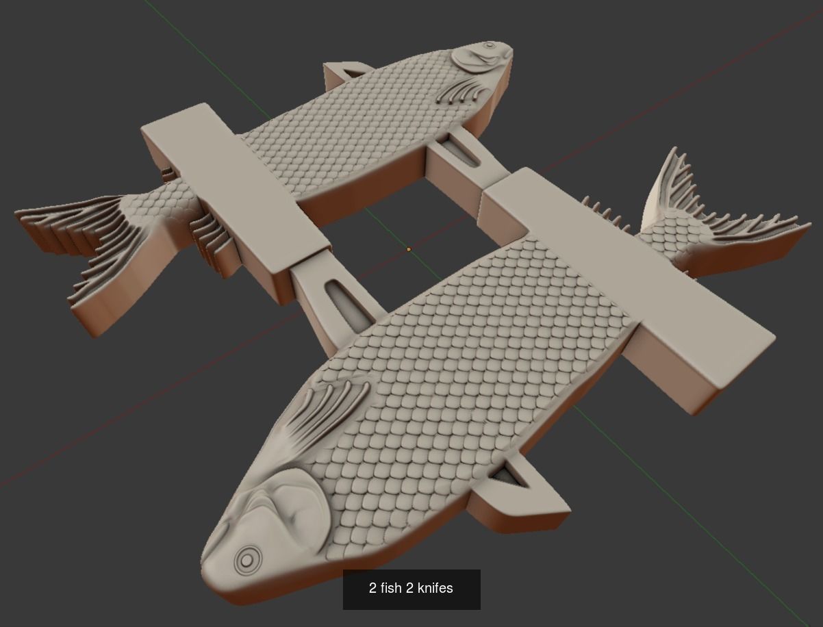 Fishes for milling cutter 3D Model Collection_2