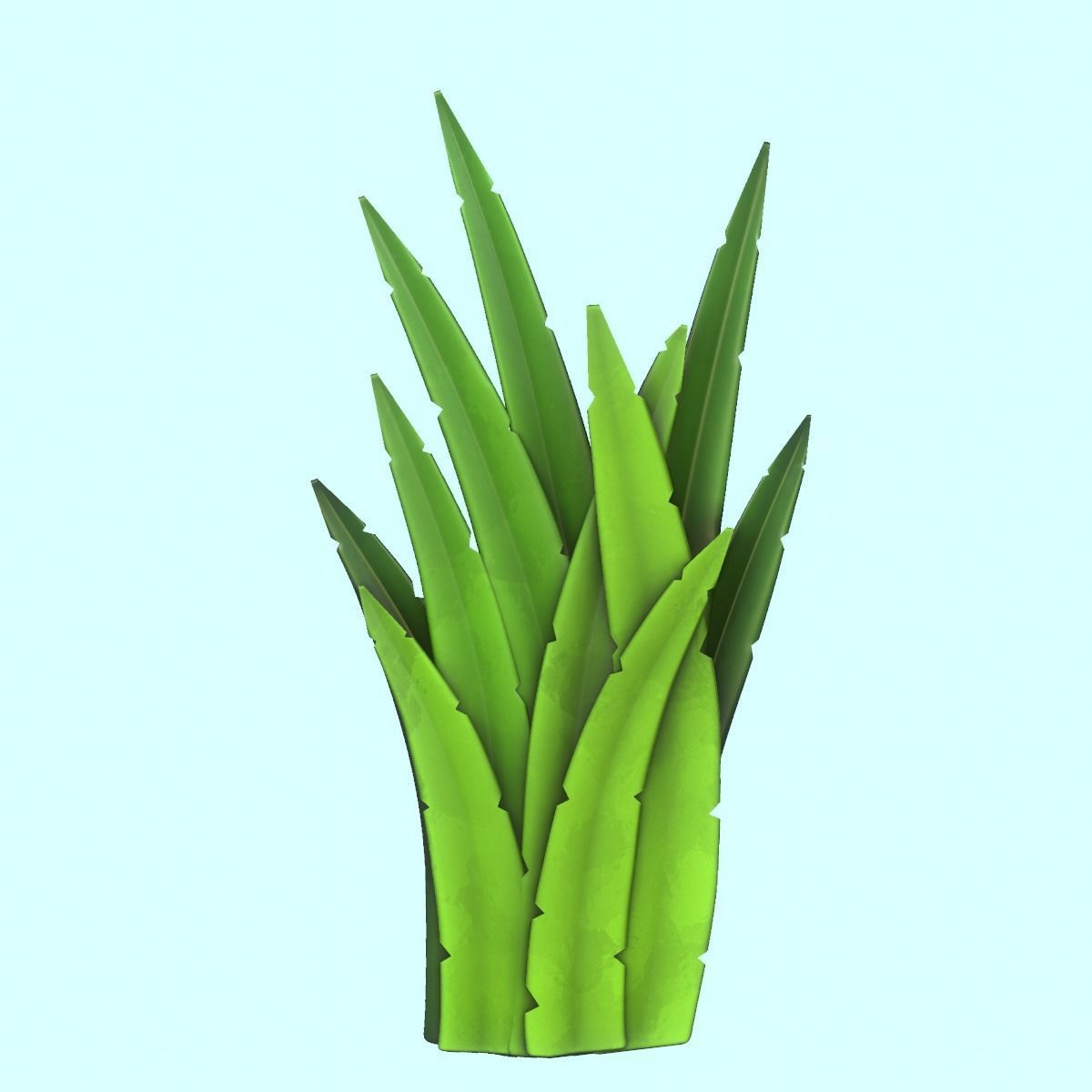 Grass Lowpoly Pack Low-poly 3D model_4