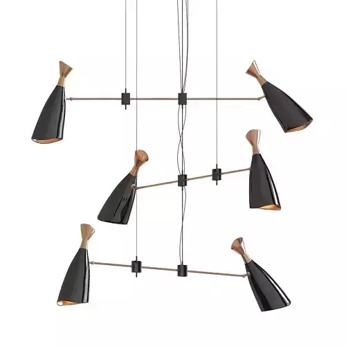 Replica lamp with wire hanging from it