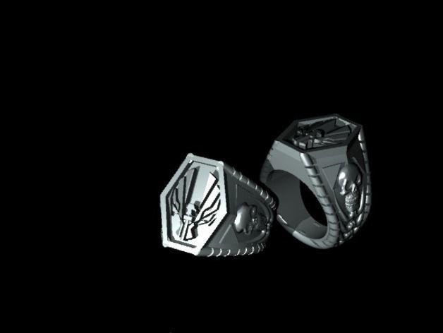 ring gold 3D model_2