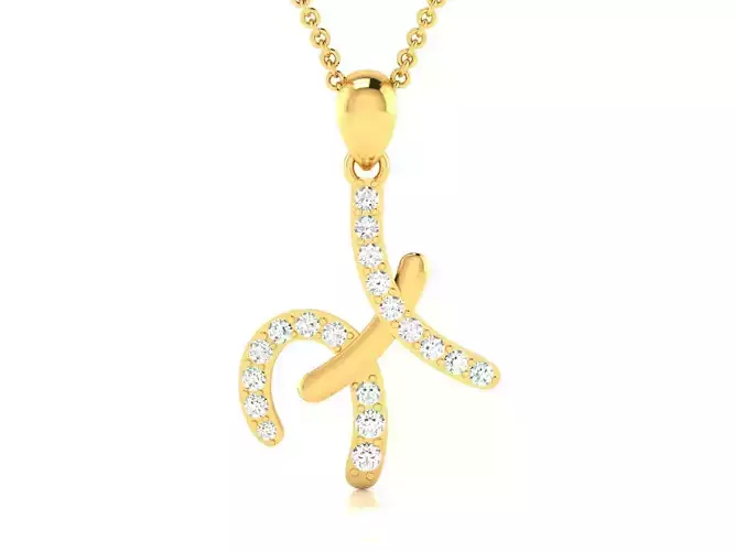 Women pendant 3dm render detail