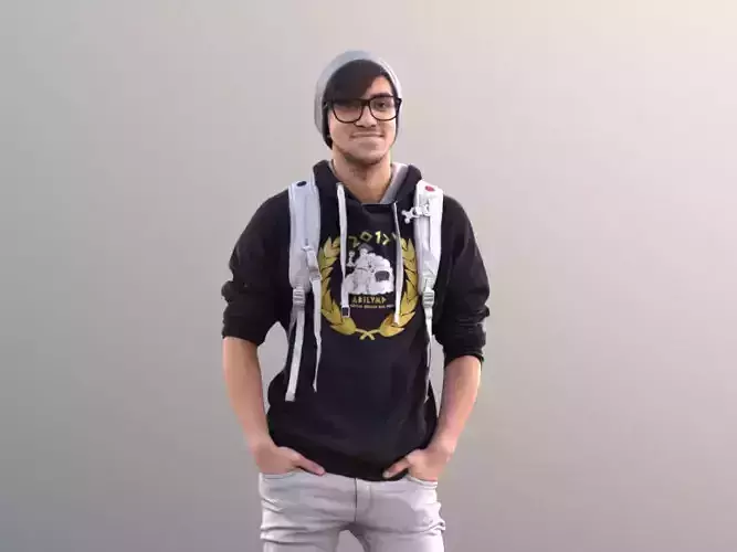 Clark 10748 - Standing Casual Guy Low-poly 3D model
