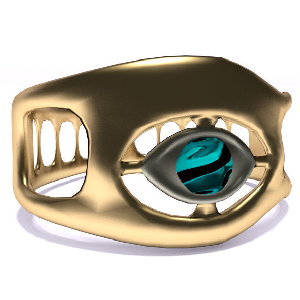 Ring all-seeing eye Free low-poly 3D model_1