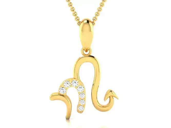 Women pendant 3dm render detail