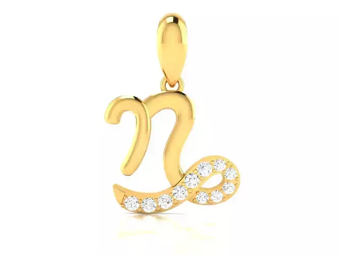 Women pendant 3dm render detail