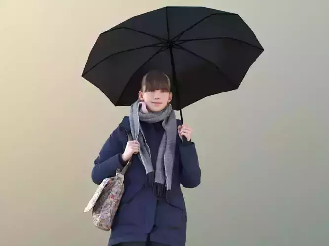 Lisa 10731 - Standing Girl with Umbrella
