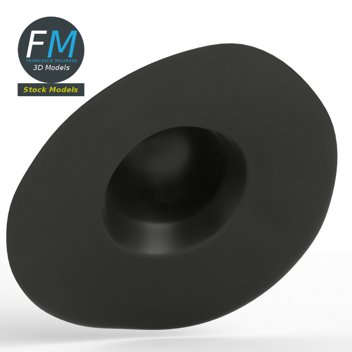 Witch hat 3D model_4