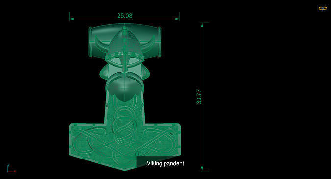 Viking thor hammer 3D Model Collection