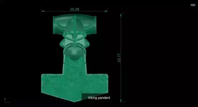 Viking thor hammer 3D Model Collection